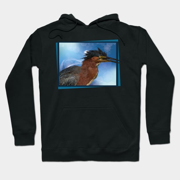 Reddish Egret Hoodie by obscurite
